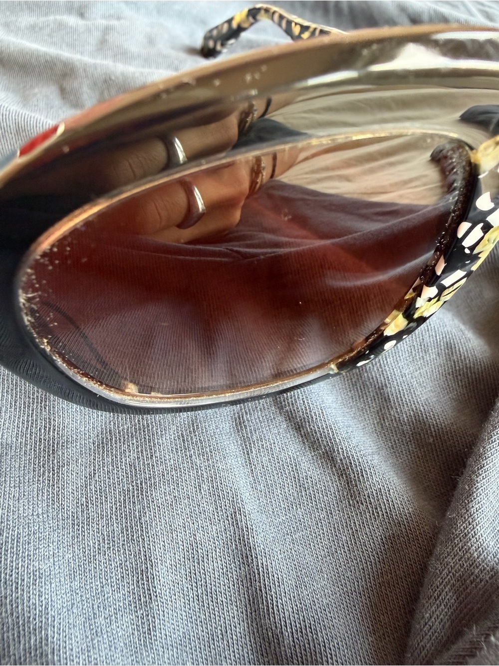 Krewe Felicity oversized black acetate sunglasses - slightly scratched lens - Picture 6 of 13